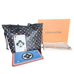 Authentic Rare Limited Louis Vuitton Neverfull Game On MM with Pouch